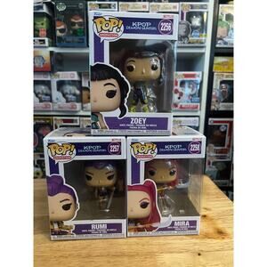 Huntr/X 3 K-Pop Demon Hunters Funko Pops Rumi Mira Zoey 2256 2257 2258 Animation